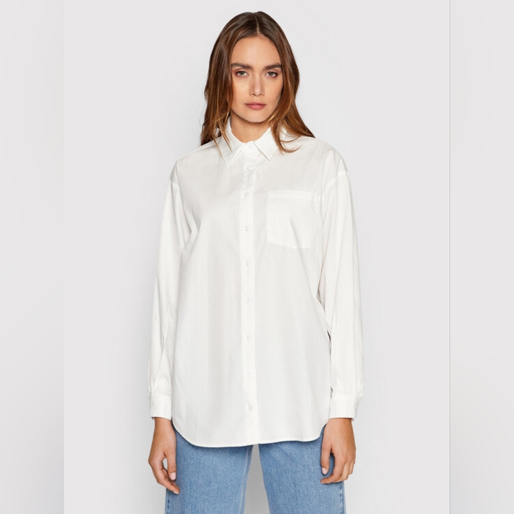 Oversized t shirt white cotton na -kd